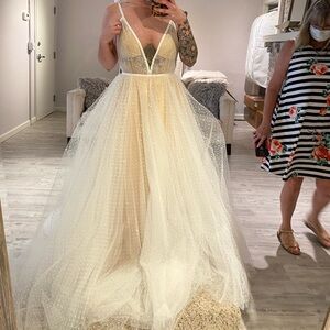 Watters Arbor Pearl Embellished Ivory Wedding Dress